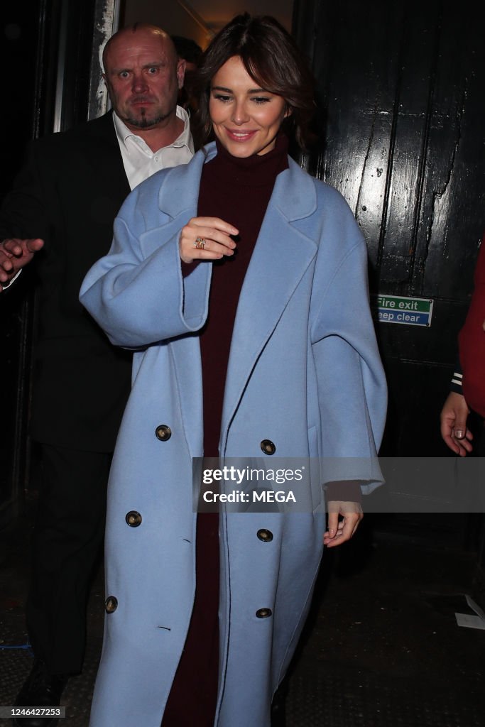 Cheryl Ann Tweedy is seen leaving The Lyric Theatre on January 21