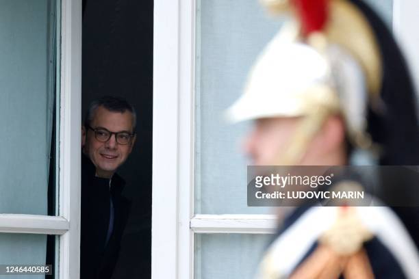 Elysee Palace General Secretary Alexis Kohler arrives prior to a cabinet meeting as part of the celebration of the 60th anniversary of the signing of...