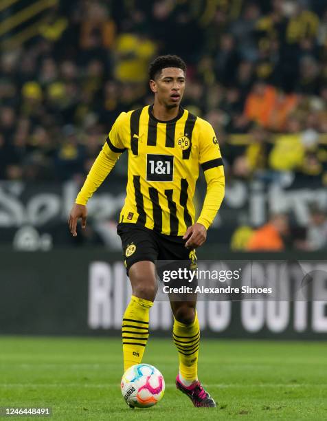 Jude Bellingham of Borussia Dortmund during the Bundesliga match between Borussia Dortmund and FC Augsburg at Signal Iduna Park on January 22, 2023...