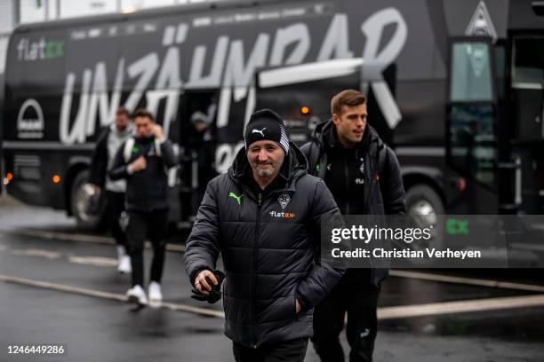 Assistant Coach Oliver Neuville of Borussia Moenchengladbach ahead of the Bundesliga match between Borussia Moenchengladbach and Bayer 04 Leverkusen...