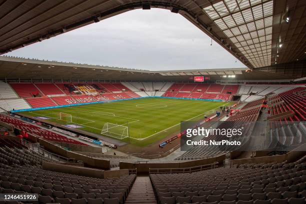 General view of the inside the stadium during the Sky Bet Championship match between Sunderland and Middlesbrough at the Stadium Of Light, Sunderland...