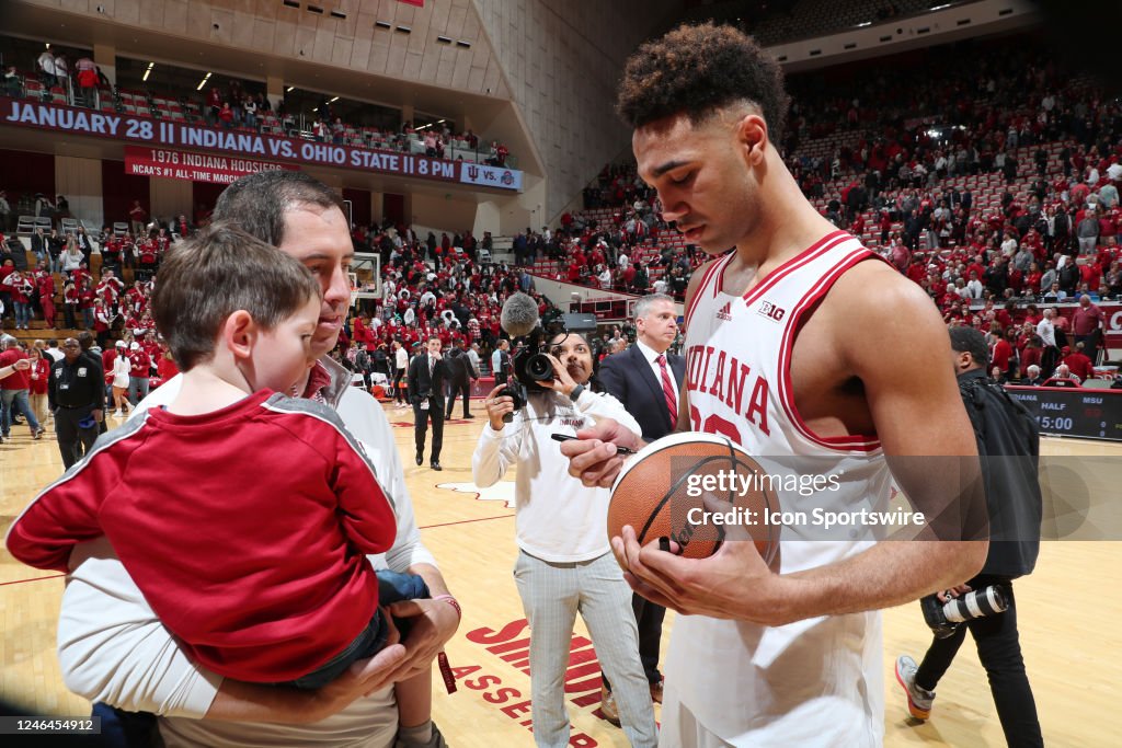 COLLEGE BASKETBALL: JAN 22 Michigan State at Indiana