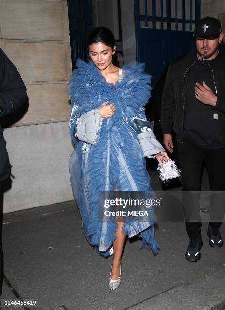 January 22: Kylie Jenner is seen on January 22, 2023 in Paris, France.