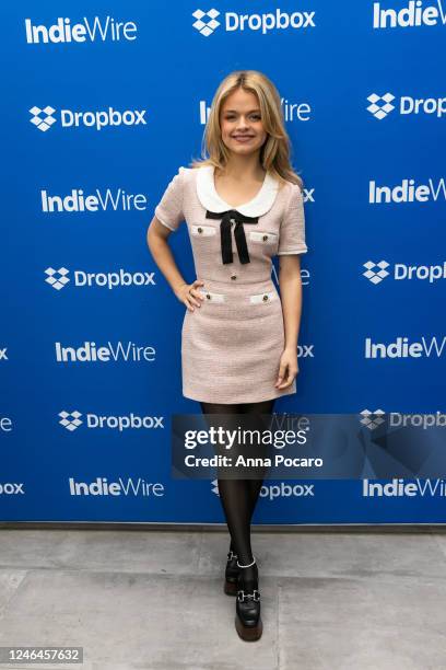 Kylie Rogers at the IndieWire Sundance Studio, Presented by Dropbox on January 22, 2023 in Park City, Utah.