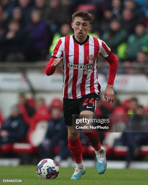 Dan Neil of Sunderland in action during the Sky Bet Championship match between Sunderland and Middlesbrough at the Stadium Of Light, Sunderland on...