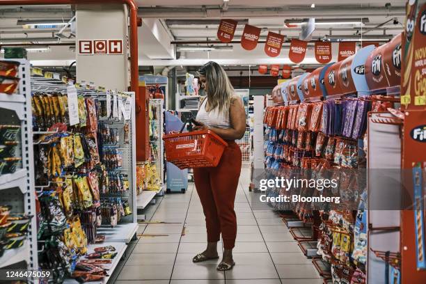 Customer shops at an Americanas store in Brasilia, Brazil, on Saturday, Jan. 21, 2023. Americanas SA imploded following a revelation that it was...