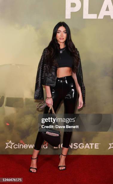 Elizabeth-Jayne Tierney attends the VIP Immersive Screening of "Plane" at Cineworld Leicester Square on January 23, 2023 in London, England.