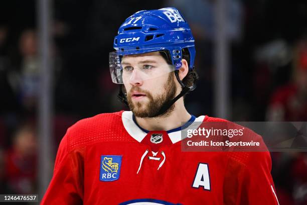 Look on Montreal Canadiens right wing Josh Anderson during the Toronto Maple Leafs versus the Montreal Canadiens game on January 21 at Bell Centre in...