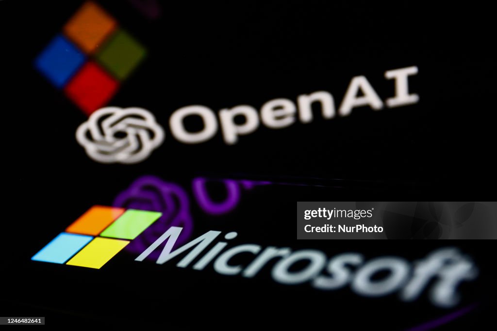 OpenAI And Microsoft Photo Illustrations