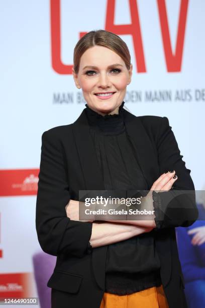 Martina Hill during the premiere of the new Constantin Film movie "Caveman" on January 23, 2023 in Munich, Germany.