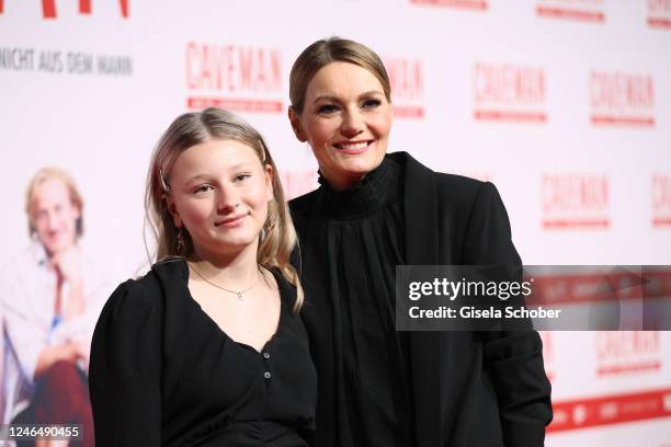 Leni Riedel, Martina Hill during the premiere of the new Constantin Film movie "Caveman" at Bayerischer Hof/Arri Kino on January 23, 2023 in Munich,...