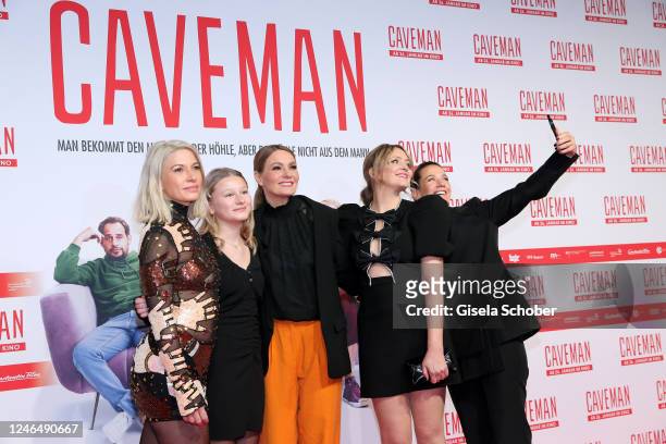 Laura Lackmann, Leni Riedel, Martina Hill, Laura Tonke, Alexandra Neldel during the premiere of the new Constantin Film movie "Caveman" at...