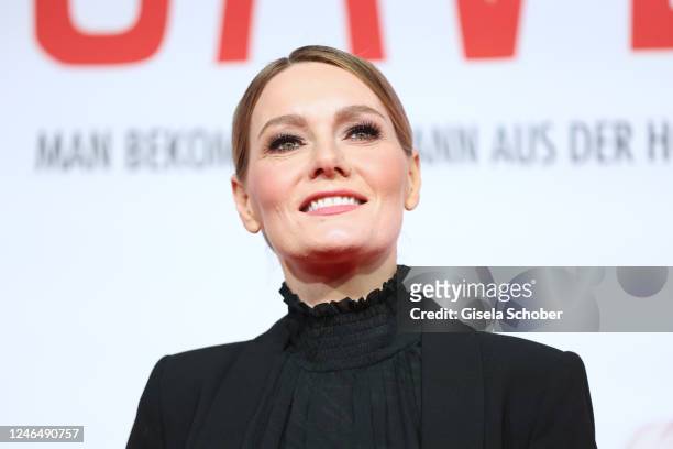 Martina Hill during the premiere of the new Constantin Film movie "Caveman" at Bayerischer Hof/Arri Kino on January 23, 2023 in Munich, Germany.
