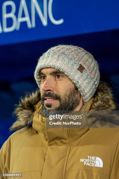 Eder Sarabia of FC Andorra looks on during the during the LaLiga Smartbank match between FC Andorra v Albacete BP at Estadi Nacional on Monday 23 .