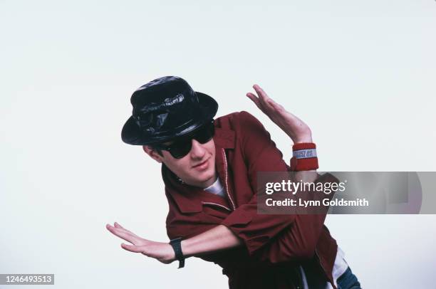 Portrait of American Rapper Mike D , of the group Beastie Boys, 1987.