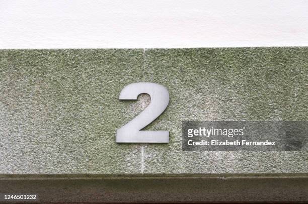 street number - house number 2 stock pictures, royalty-free photos & images