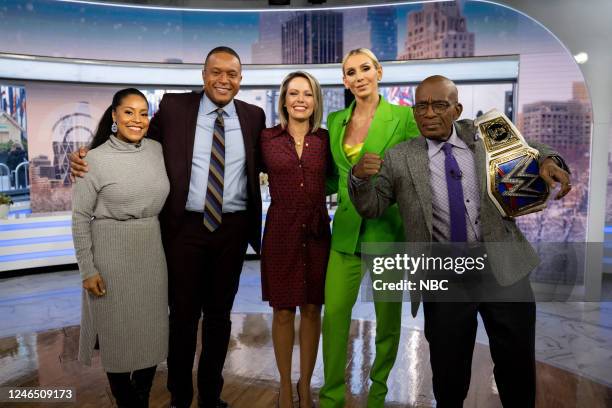 Al Roker, Sheinelle Jones, Craig Melvin, Dylan Dreyer and Charlotte Flair on Tuesday, January 24, 2023 --