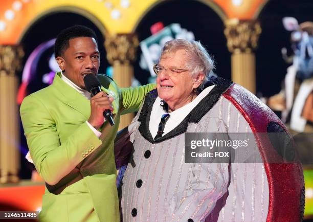 Host Nick Cannon and Jerry Springer in the Muppets Night episode of THE MASKED SINGER airing Wednesday, Oct. 26 on FOX.