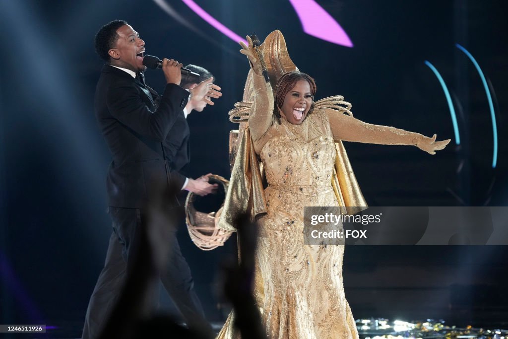 Amber Riley Singer Host Nick Cannon and Amber Riley in the 2 hour Epic Season Finale ...