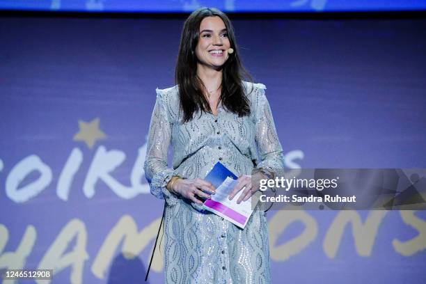 Cecile GRES of France TV during La Soiree des Champions of INSEP at INSEP on January 24, 2023 in Vincennes, France.