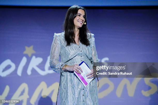 Cecile GRES of France TV during La Soiree des Champions of INSEP at INSEP on January 24, 2023 in Vincennes, France.