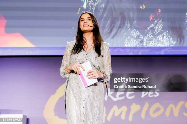 Cecile GRES of France TV during La Soiree des Champions of INSEP at INSEP on January 24, 2023 in Vincennes, France.