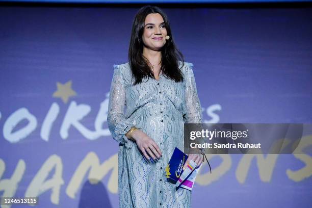 Cecile GRES of France TV during La Soiree des Champions of INSEP at INSEP on January 24, 2023 in Vincennes, France.