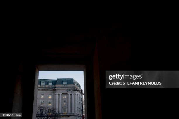 View of the Internal Revenue Service building in Washington, DC, on January 24, 2023.