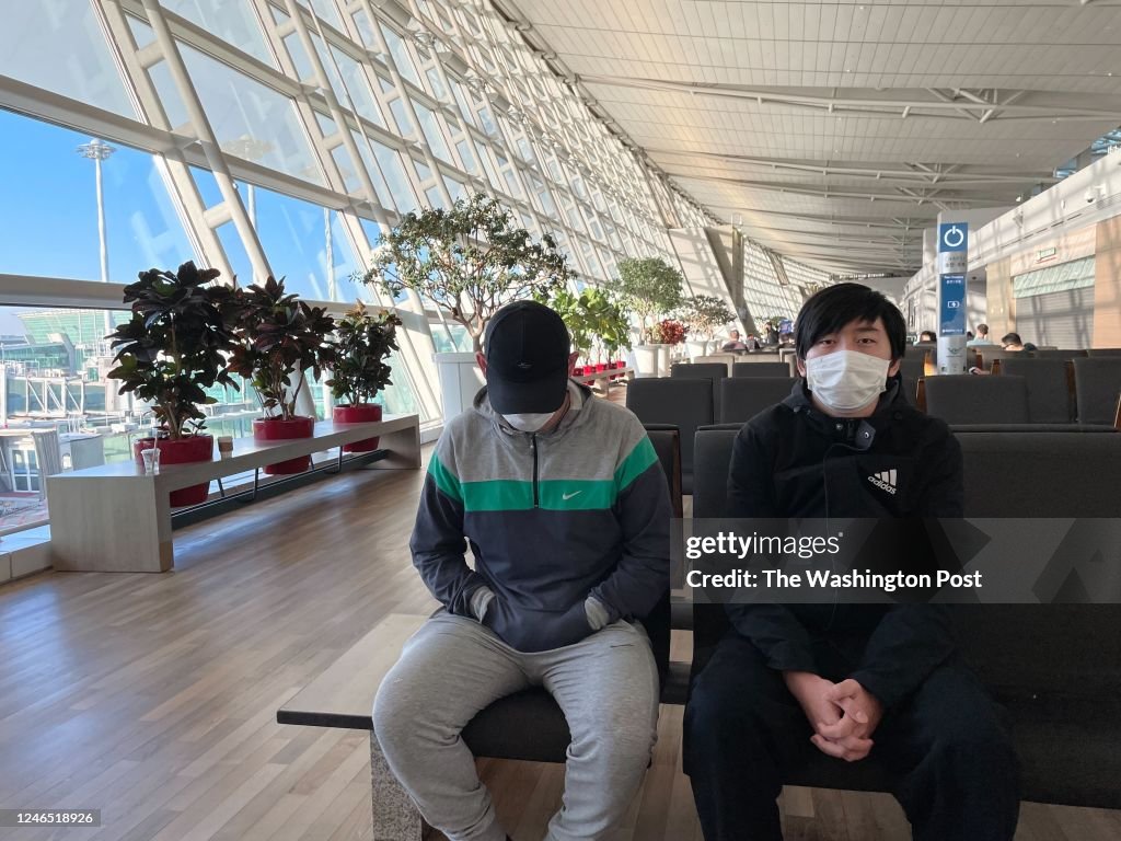 Seoul, South Korea - January 18 : Vladimir Maraktaev, 23, and a