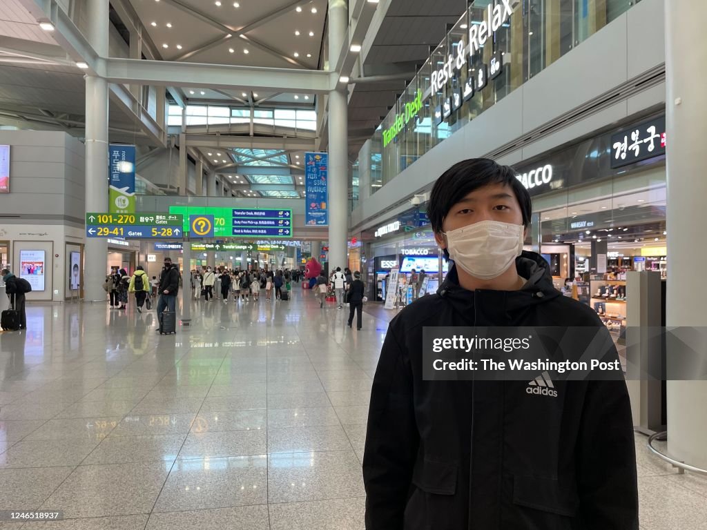 Seoul, South Korea - January 18 : Vladimir Maraktaev, 23, is on