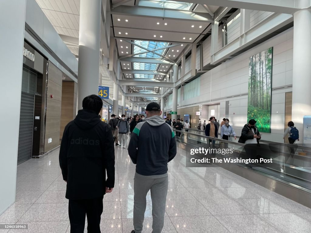 Seoul, South Korea - January 24 : Vladimir Maraktaev, 23, and a