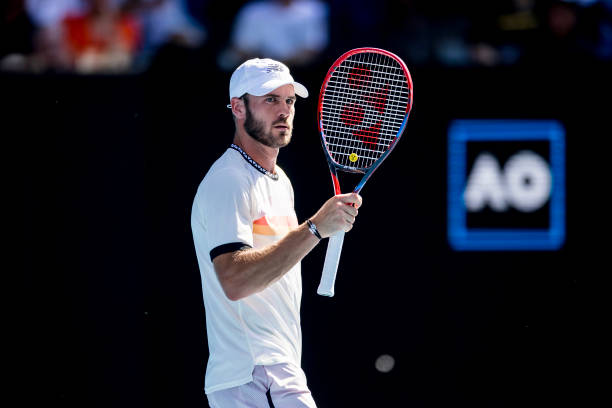 Tommy Paul of the United States of America in action during the Quarterfinals of the 2023 Australian Open on January 25 2023, at Melbourne Park in...