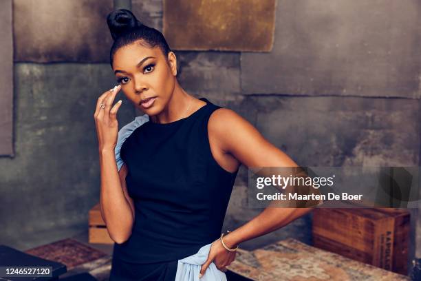 Gabrielle Union of Apple TV+s 'Truth Be Told poses for a portrait during the 2023 Winter Television Critics Association Press Tour at The Langham...