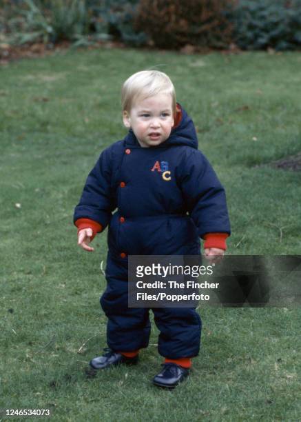 Young Prince William at Kensington Palace, London on 14th December 1983.