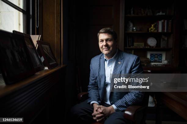 Representative Jodey Arrington, a Republican from Texas and chairman of the House Budget Committee, following an interview on Capitol Hill in...