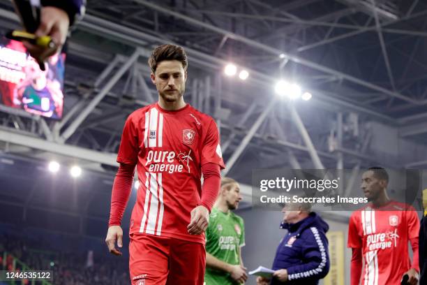 Ricky van Wolfswinkel of FC Twente disappointed during the Dutch Eredivisie match between Vitesse v Fc Twente at the GelreDome on January 25, 2023 in...