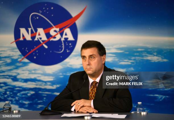 Joel Montalbano, manager of the International Space Station Program at NASA Johnson, participates in a news conference on the upcoming SpaceX Crew-6...