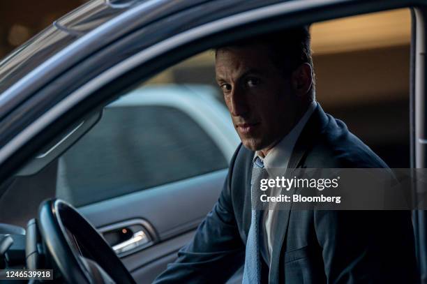 Alex Spiro, attorney for Elon Musk, departs court in San Francisco, California, US, on Wednesday, Jan. 25, 2023. Investors suing Tesla and Elon Musk,...
