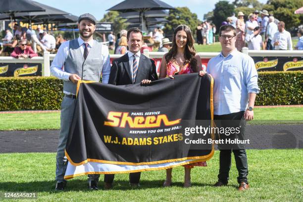 Sponsors of the Sheen Panel Service W.J. Adams Stakes at Ladbrokes Park Hillside Racecourse on January 26, 2023 in Springvale, Australia.