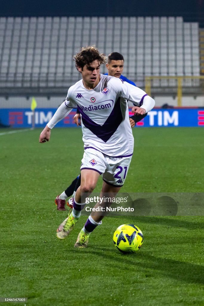 Niccolo Falconi of ACF Fiorentina U19 in action during the Supercoppa  News Photo - Getty Images