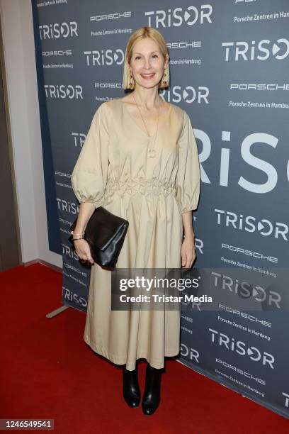 Actress Kelly Rutherford attends the TRISOR Grand Opening on January 25, 2023 in Hamburg, Germany.