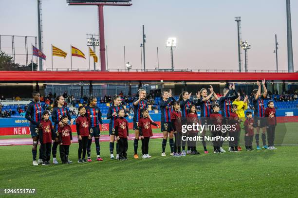 Yang Lina's debut with Levante Las Planas against FC Barcelona coincided with the Chinese New Year celebrations, on 25th January 2023, in Barcelona,...