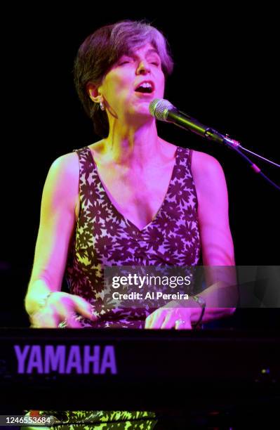 Musician Marcia Ball performs at Irving Plaza on June 3, 2005 in New York City.
