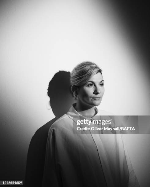 Actor Jodie Whittaker is photographed in the run up to the Virgin Media British Academy Television Awards on February 23, 2022 in London, England.