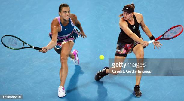 In this composite image a comparison has been made between Aryna Sabalenka and Elena Rybakina. They will meet in the Australian Open Women’s Final on...