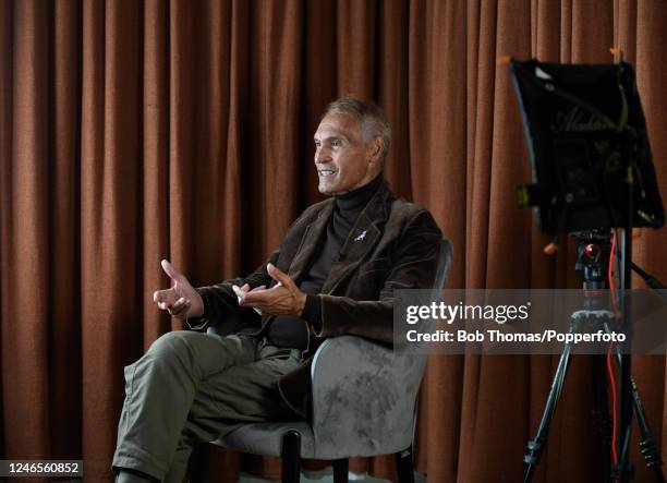 British photographer Leo Mason during an interview for the documentary series 'Eamonn McCabe in conversation' commissioned by Paul Popper Ltd and...