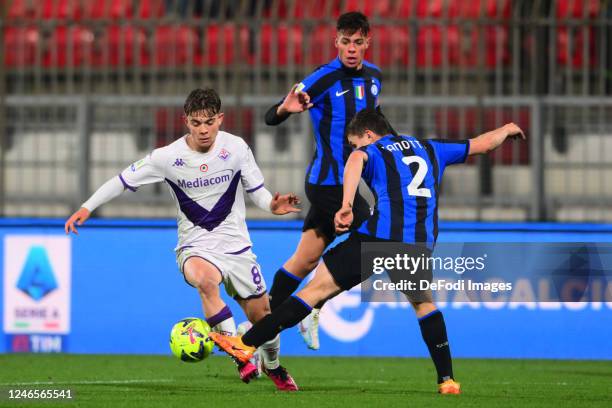Tommaso Berti of ACF Fiorentina U19 in action during the Supercoppa News  Photo - Getty Images