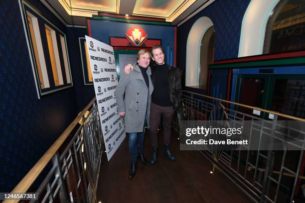 Steve Norman and Jack Norman-Arquero attend the Premiere of "Renegades" at The Garden Cinema on January 26, 2023 in London, England.