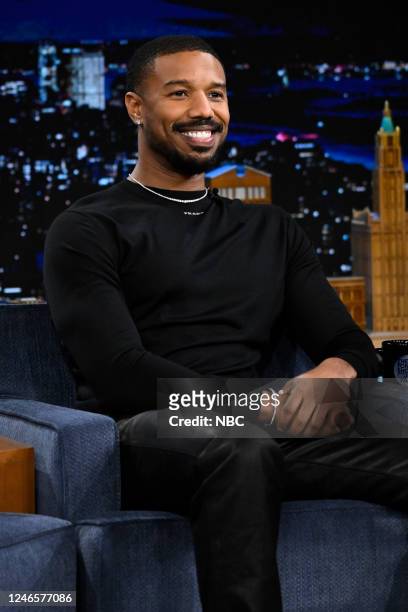 Episode 1786 -- Pictured: Actor Michael B. Jordan during an interview on Thursday, January 26, 2023 --