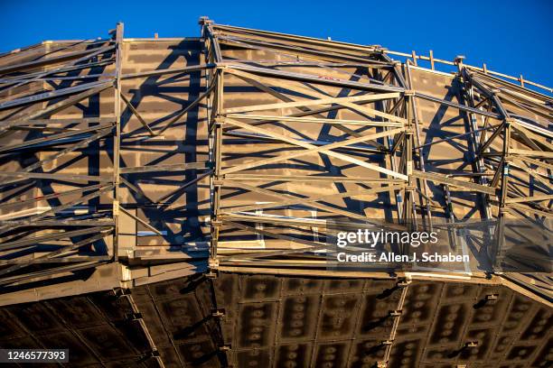 Los Angeles, CA A view of the Lucas Museum of Narrative Art under construction in Exposition Park in Los Angeles Thursday, Nov. 10, 2022. The Lucas...